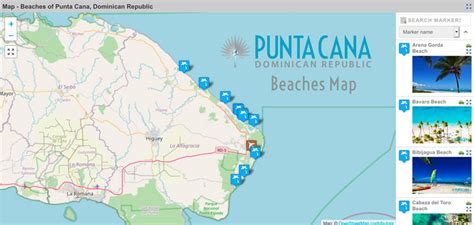 Punta Cana Beaches Map Full Map W Photos And Beaches Guide