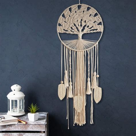 Macrame Tree Of Life Large Dream Catcher Wall Hanging Etsy