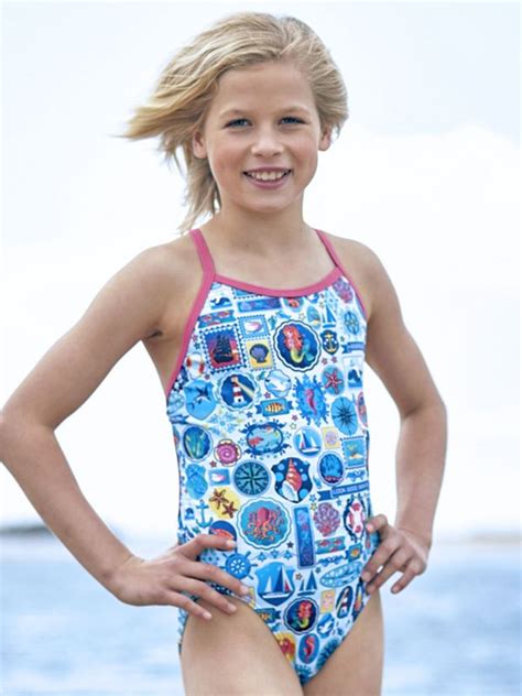 Amanzi Seafarer Girls One Piece Swimsuit