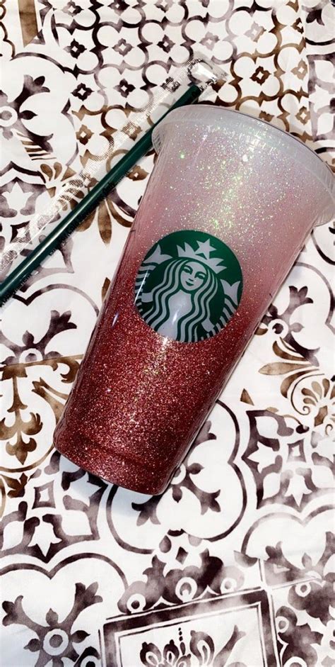 Rose Gold Bling Top Available Starbucks Cup Personalized Etsy In 2021