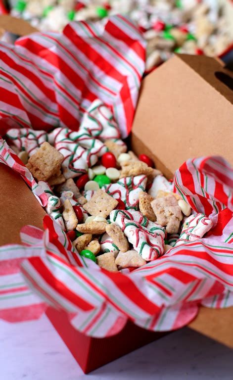 This puppy chow (muddy buddy) recipe makes a quick chocolate peanut butter cereal snack or dessert that's always a hit. Holiday Puppy Chow (Large Batch Christmas Puppy Chow Recipe)