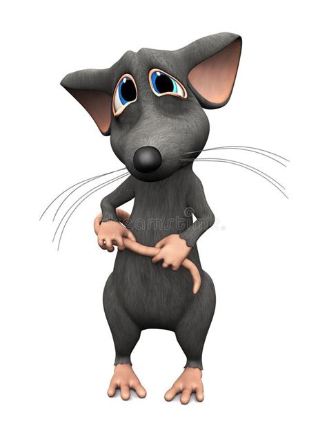 Image Two Of Cartoon Mouse With Big Sad Eyes Stock Illustration