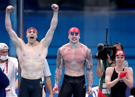 Britons Set New World Record In Olympics Mixed Swimming Relay Cgtn