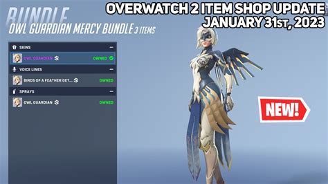New Owl Guardian Mercy Skin Last Shop Of Season 2 Overwatch 2 Item