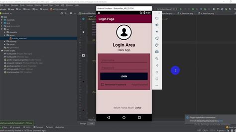 Demo Desain Sederhana Login Aplikasi Menggunakan Android Studio Youtube