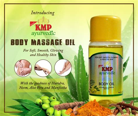 Kmp Ayurvedic Body Massage Oil Healthy Skin Ayurvedic Massage Oil