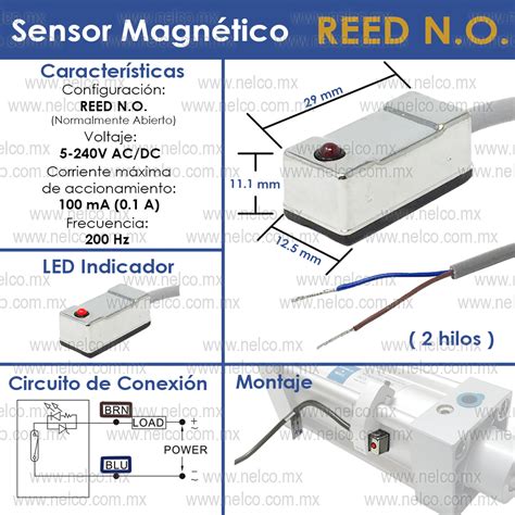 Sensor Magnetico Reed Para Cilindro Neumatico R