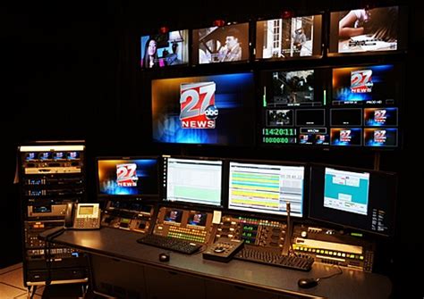 news station master control room photo network broadcast systen solutions upgrade video