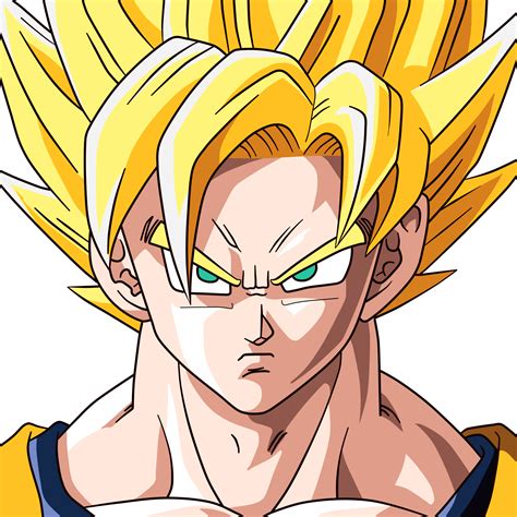 The eyes are simple, but they are the cornerstone of this composition. Goku Super Saiyan by JeffTheSuperSaiyan on DeviantArt