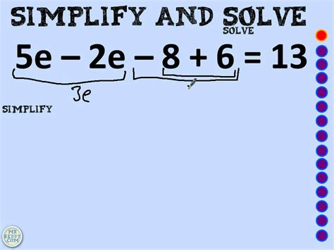 Simplify And Solve Equations Youtube