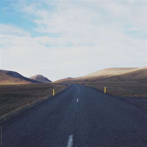 Icelandic Road In Autumn By Stocksy Contributor Sky Blue Creative