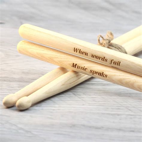 Personalised Drum Sticks By Beecycle