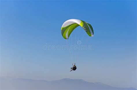 Paraglider Against Blue Sky Editorial Photography Image Of Action