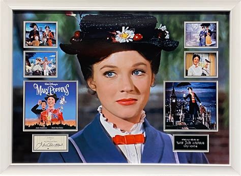 Mary Poppins Montage Personally Signed By Julie Andrews Professionally Framed Mfm Sports