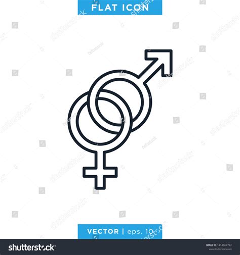 Gender Icon Male Female Sex Symbol Stock Vector Royalty Free 1414864742