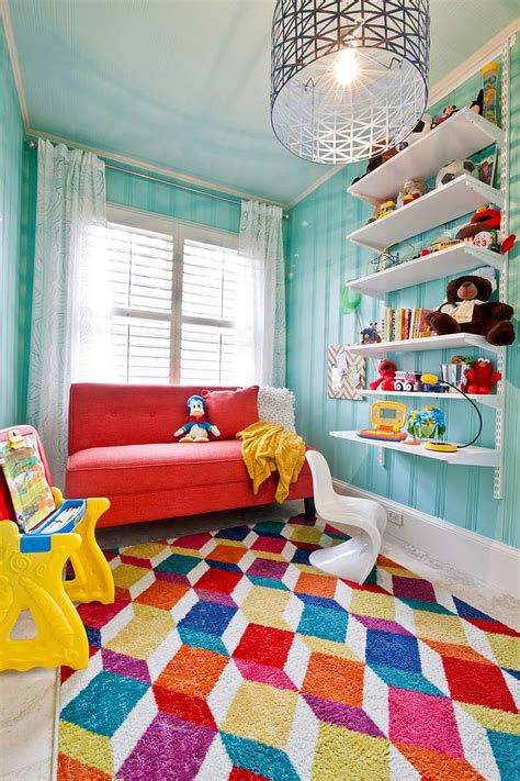 Are you looking for kid's room painting ideas? Colorful Zest: 25 Eye-Catching Rug Ideas for Kids' Rooms