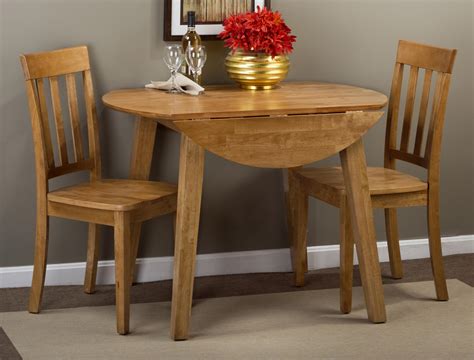 Jofran Simplicity Round Table And 2 Chair Set With Slat Back Chairs