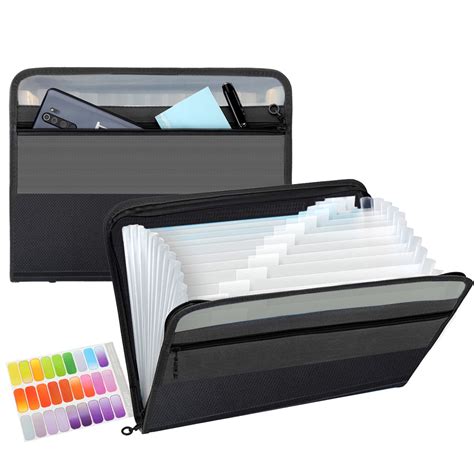 Buy Tranbo Expanding File Folders With 13 Pockets A4letter Plastic