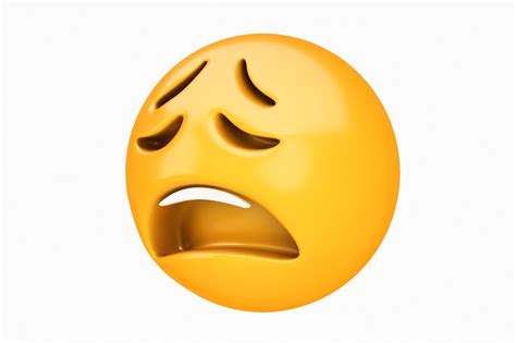 Emoji Weary Face 3d Model Cgtrader