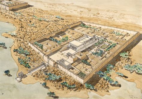 Egypt Dendera Tentyris Overview By Jean Claude Golvin Ancient