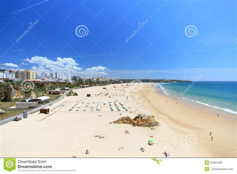 Praia Da Rocha Sullalgarve Nel Portogallo Fotografia Stock Immagine Di Portogallo Festa