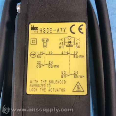 Idec Hs5e A7y Safety Door Lock Switch Ims Supply