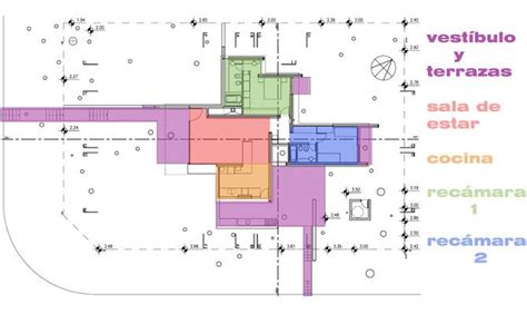 Zonas de la casa Diagrama de diseño urbano Plan del dibujo