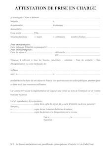 Exemple D Attestation De Prise En Charge Pour Visa Etudiant Hot Sex