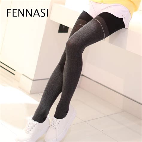 Fennasi Autumn Winter Women Thick Warm Tights Female High Waist