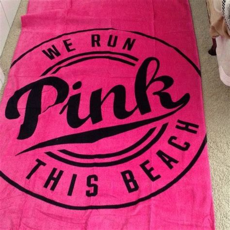 Pink Beach Towel Huge Beach Towel Pink Victorias Secret Other Beach