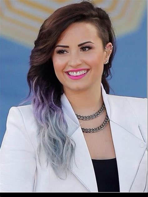 Demi Lovato Silver And Purple Ombré Hair Purple Ombre Hair Demi