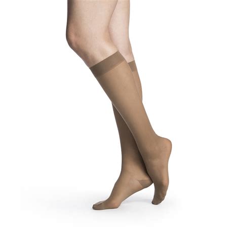 Sigvaris 782c Womens Eversheer Compression Socks 20 30 Mmhg Calf High Small Short Cafe 782cssw73