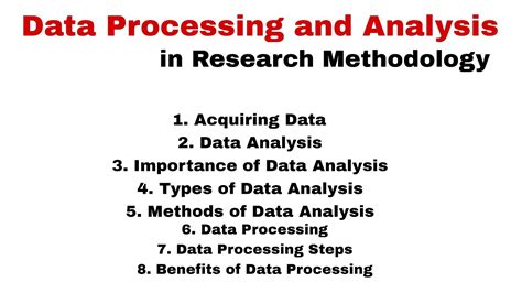 Data Analysis In Research Types Of Data Analysis In Research Data Processing In Research