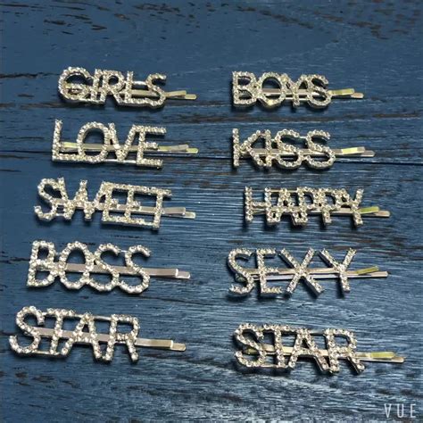 Custom Word Hairpins Letter Hair Clips Name Hair Clip Wholesale Price