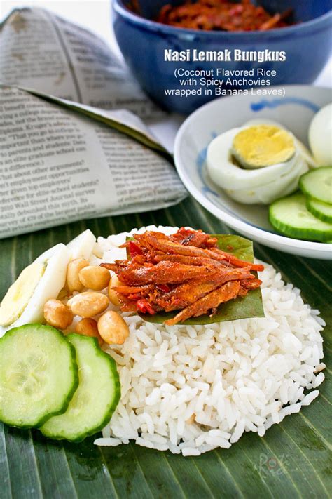 Nasi lemak using philip pressure cooker. Nasi Lemak Bungkus (Coconut Flavored Rice with Spicy ...