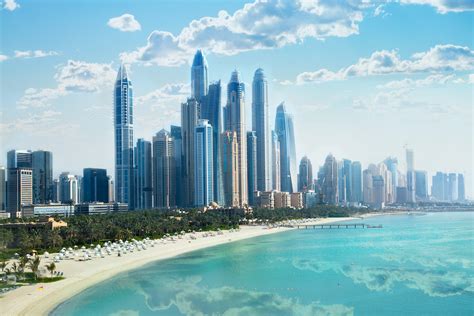 Dubai Uae United Arabs Emirates City Of Skyscrapers Dubai Marina In