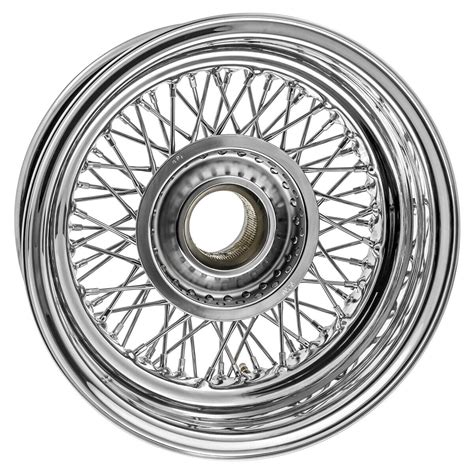 Chrome Wire Wheel 15x55 Tubeless 72 Spoke Jaguar E Type Mk2 Xk120