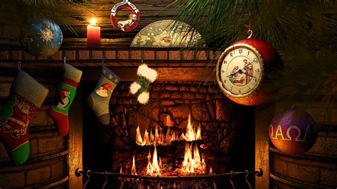 Christmas Fireplace Background Hd X Wallpaper Teahub Io