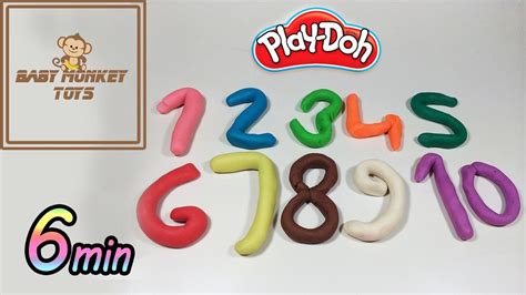 How To Make Play Doh Numbers Playdough Count Numbers 1 To 10 Youtube