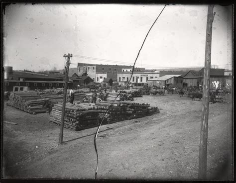 Tie Yard Of Railroad Depot Leslie Arkansas Ca 1915