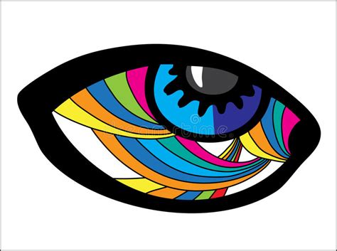 Psychedelic Eye Stock Vector Illustration Of Hippie 34588066