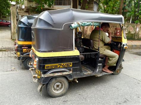 Mumbai Transportation Auto Rickshaw Editorial Photography Image Of