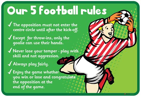 Football Rules Sign
