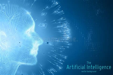 Human Big Data Visualization Futuristic Artificial Intelligence