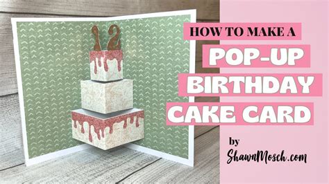 How To Make A Pop Up Birthday Cake Card With Your Cricut Fun Card