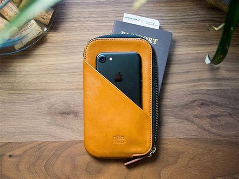 Alto Handmade Leather Travel Wallet For Iphone X Iphone 88 Plus And