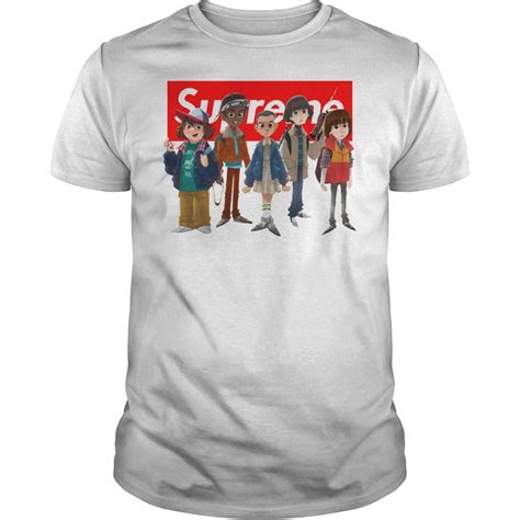 Get the lowest price on your favorite brands at poshmark. Stranger things character supreme shirt, hoodie, sweater ...