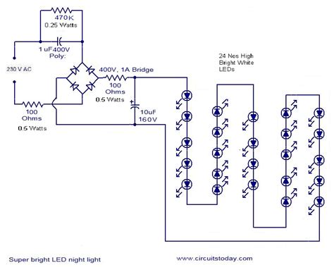 The circuit diagram of an automatic street light controller circuit is explained in this post. mains led - Electronic Circuits and Diagrams-Electronic ...