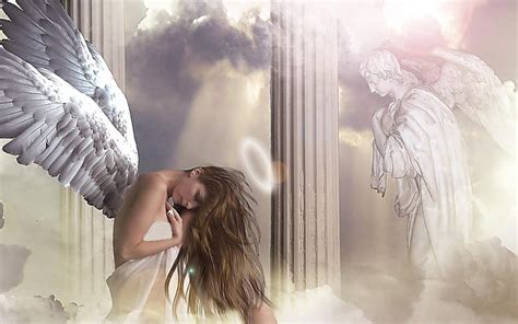 Angel Praying Angel Heaven Sorrow Pray Angels Loss Hd Wallpaper