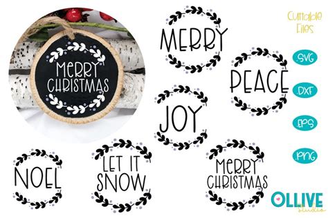 Christmas Ornaments Rounds Svg Bundle